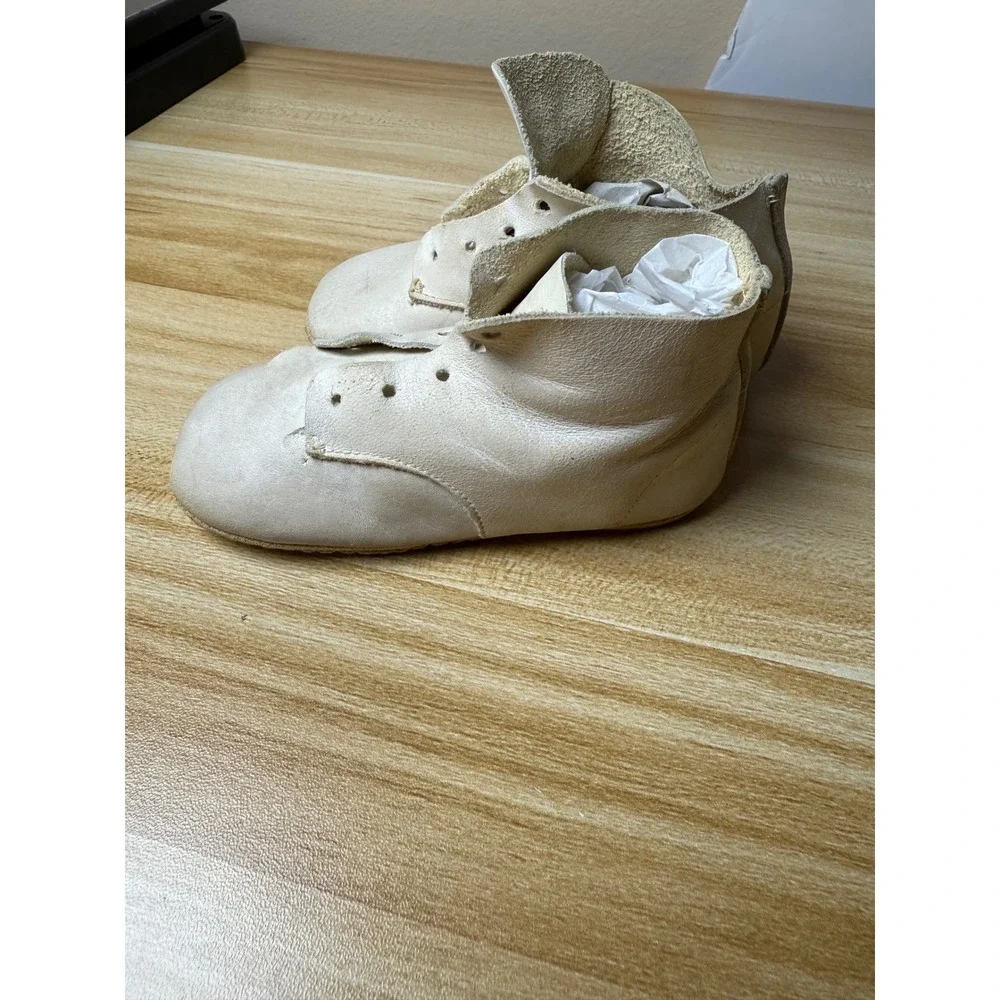 Vintage‎ Baby Shoes Leather Booties Soft Sole Infant Christening Lot